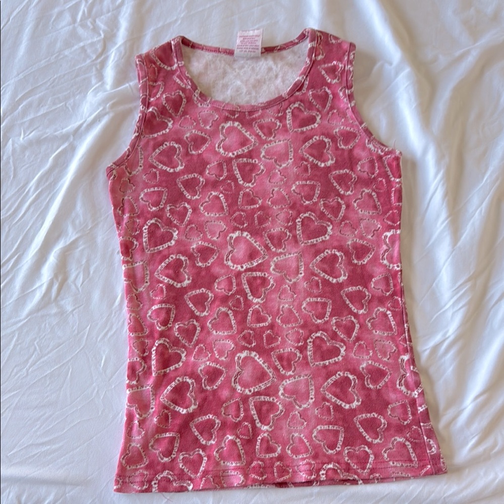 Beverly Hills Princess (14/16) pink tie-dye heart tank